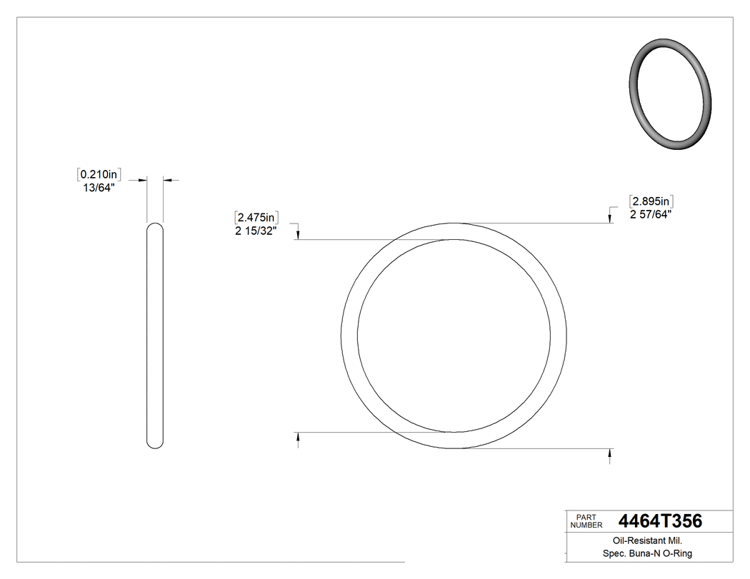 Technical drawing - 4464T356